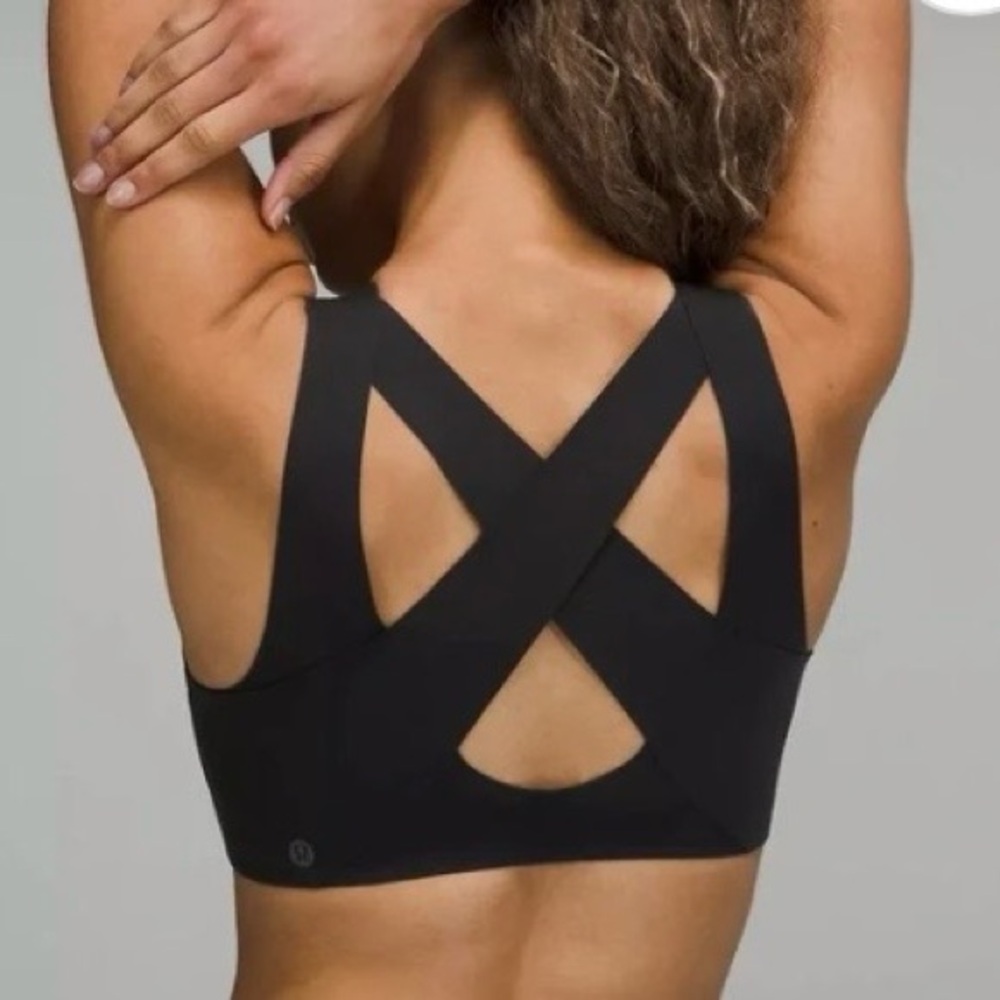 Lululemon Zip Front Bra Black 36E - Picture 2 of 7